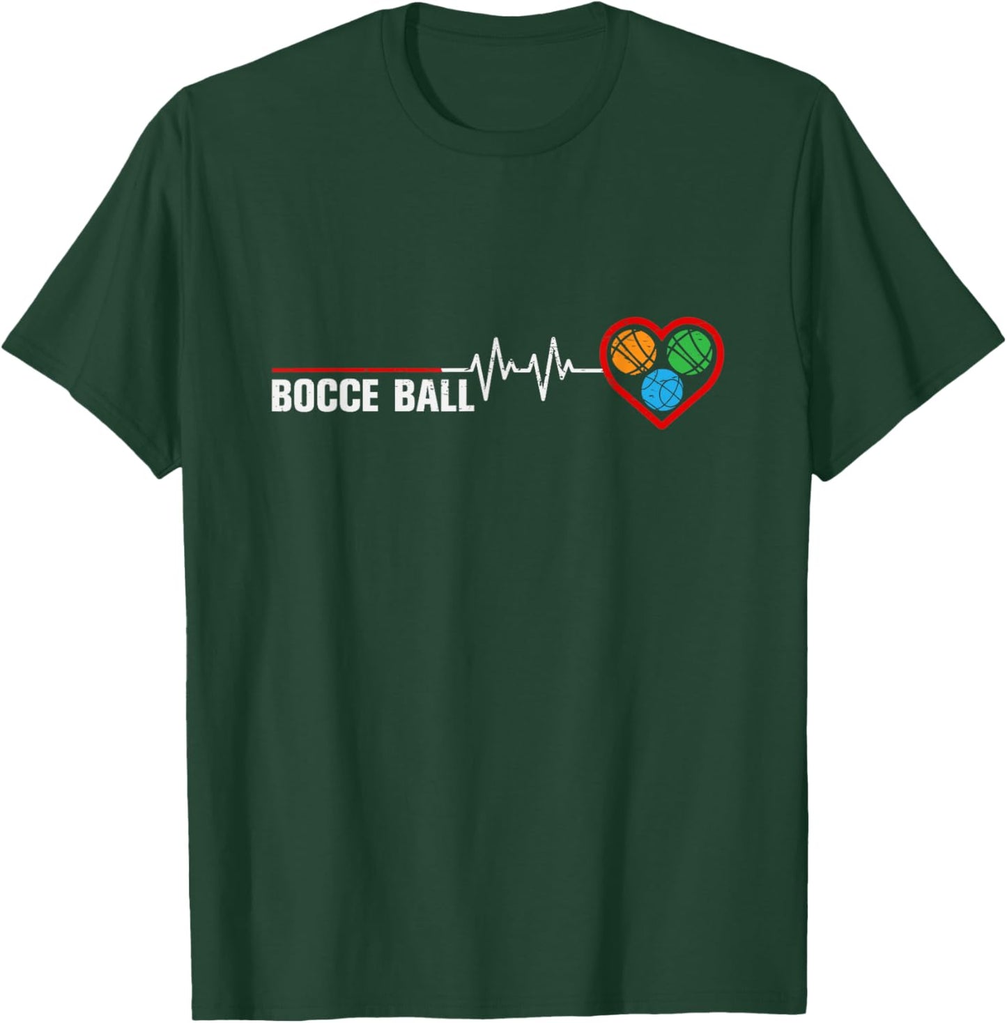 Vintage Bocce Player - Bocce Ball Fans - Bocce Ball Player T-Shirt - T-Shirt | Forest