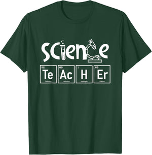 Science Teacher - Biology Lover Science Fan Physics Men Women Girls Kids T-Shirt - T-Shirt | Forest