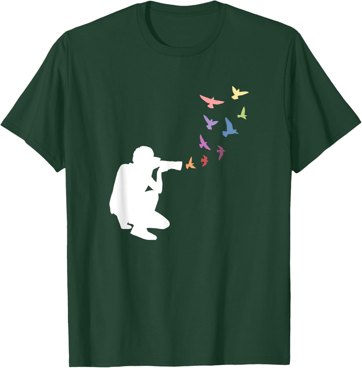 Photography nature birds on camera T-Shirt - T-Shirt | Forest
