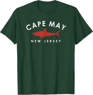 Cape May New Jersey NJ Shark Vacation Souvenir Vintage T-Shirt - T-Shirt | Forest