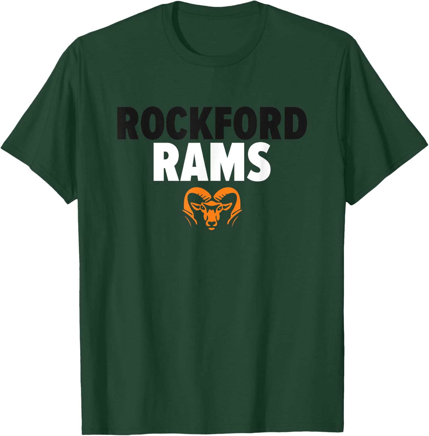 Rockford Rams Logo Bold HS T-Shirt - T-Shirt | Forest