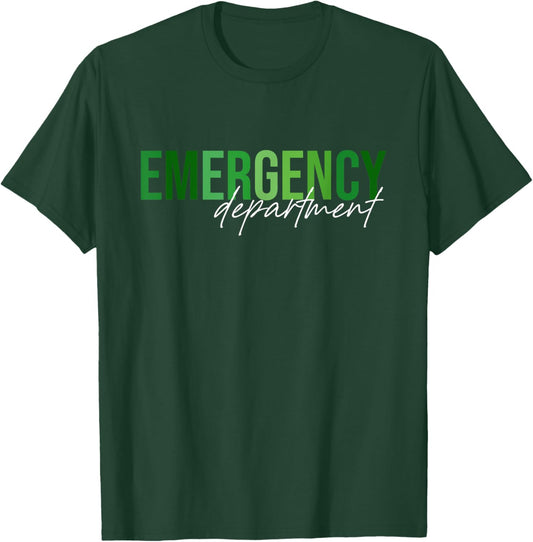 Emergency Department St Patricks Day Emergency Room Nurse T-Shirt - T-Shirt | Forest