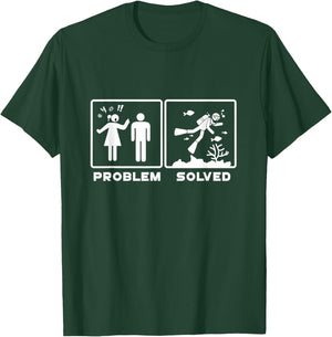 Diver Wife Problem Solved T-Shirt - T-Shirt | Forest