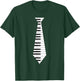 Musicians Piano Keyboard Necktie : & Graphic T-Shirt - T-Shirt | Forest