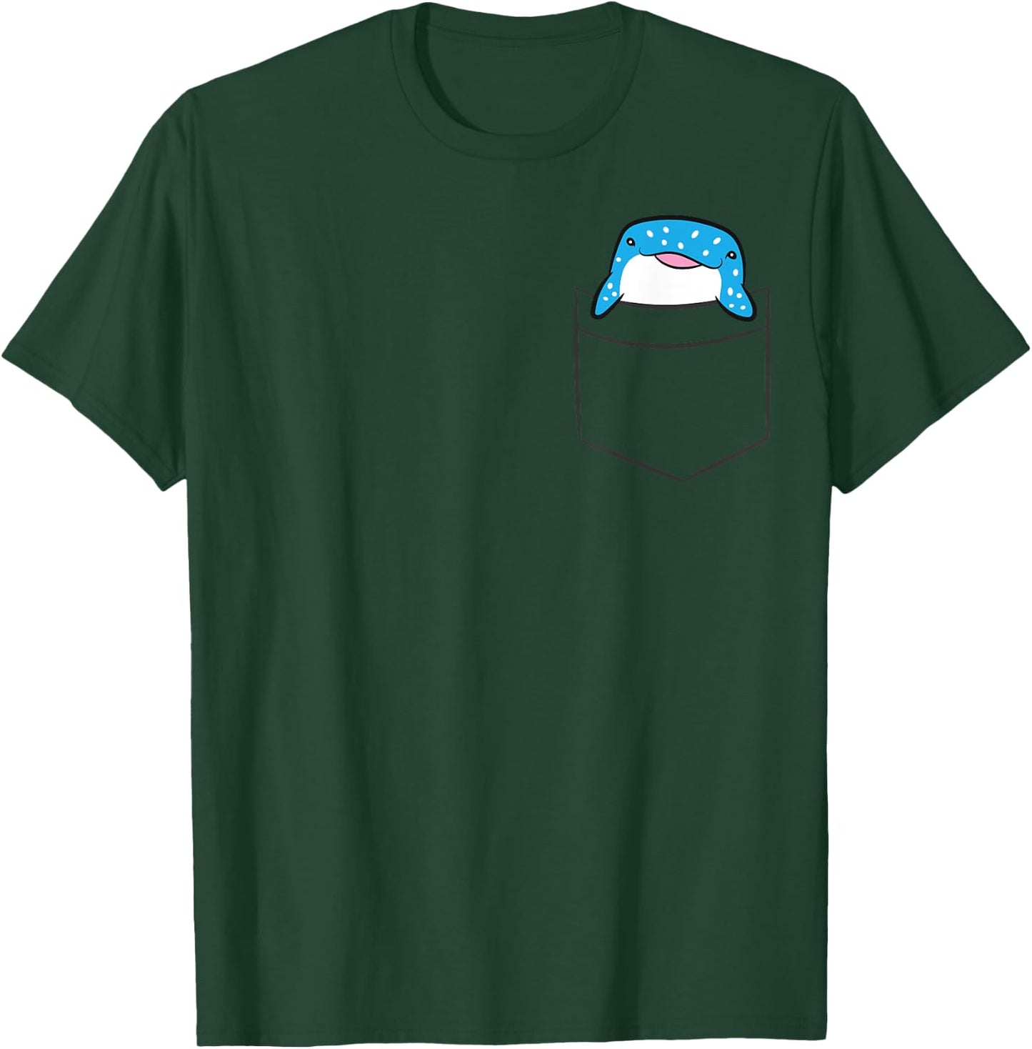 Whale Shark In The Pocket Ocean Animal Pocket Whale Shark T-Shirt - T-Shirt | Forest