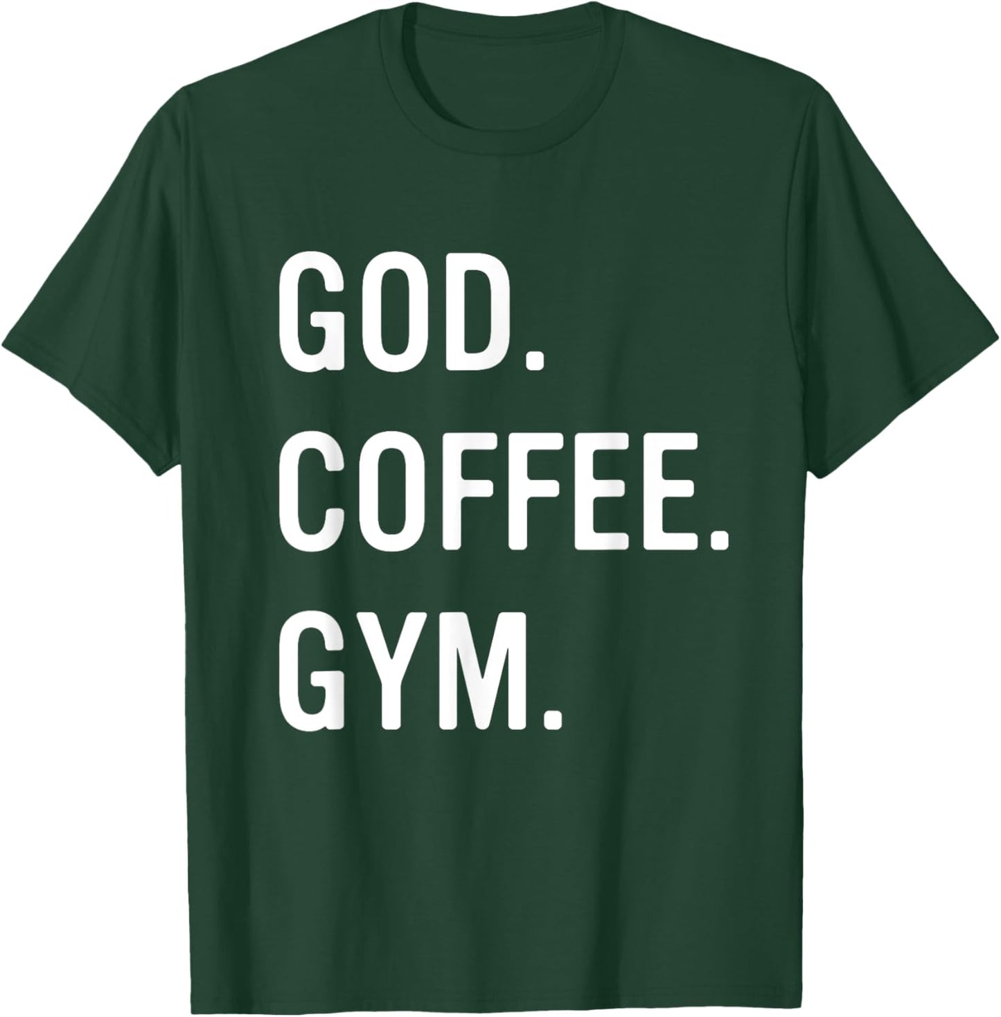 Christian God Coffee Gym Workout Women T-Shirt - T-Shirt | Forest