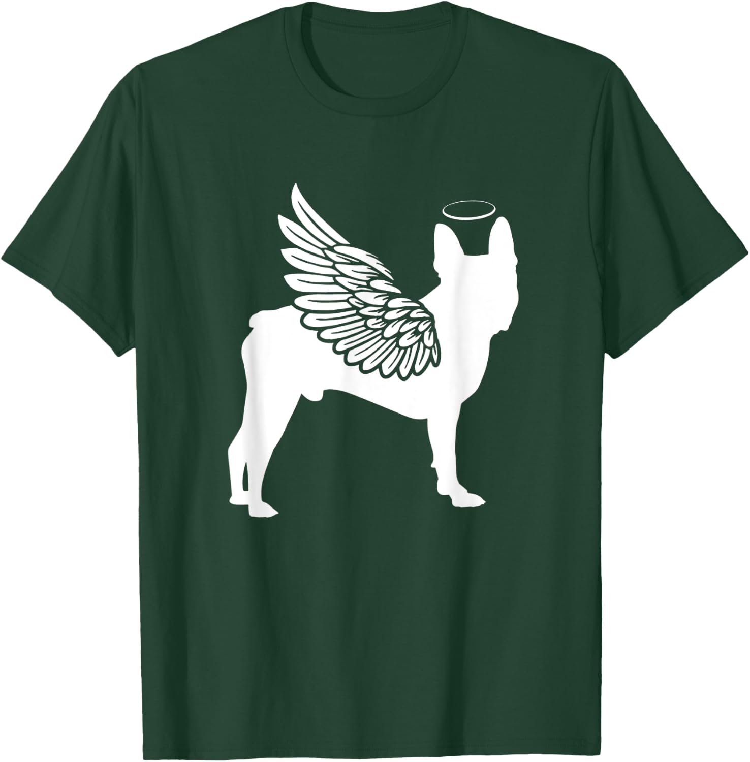Boston Terrier With Angel Wings T-Shirt - T-Shirt | Forest