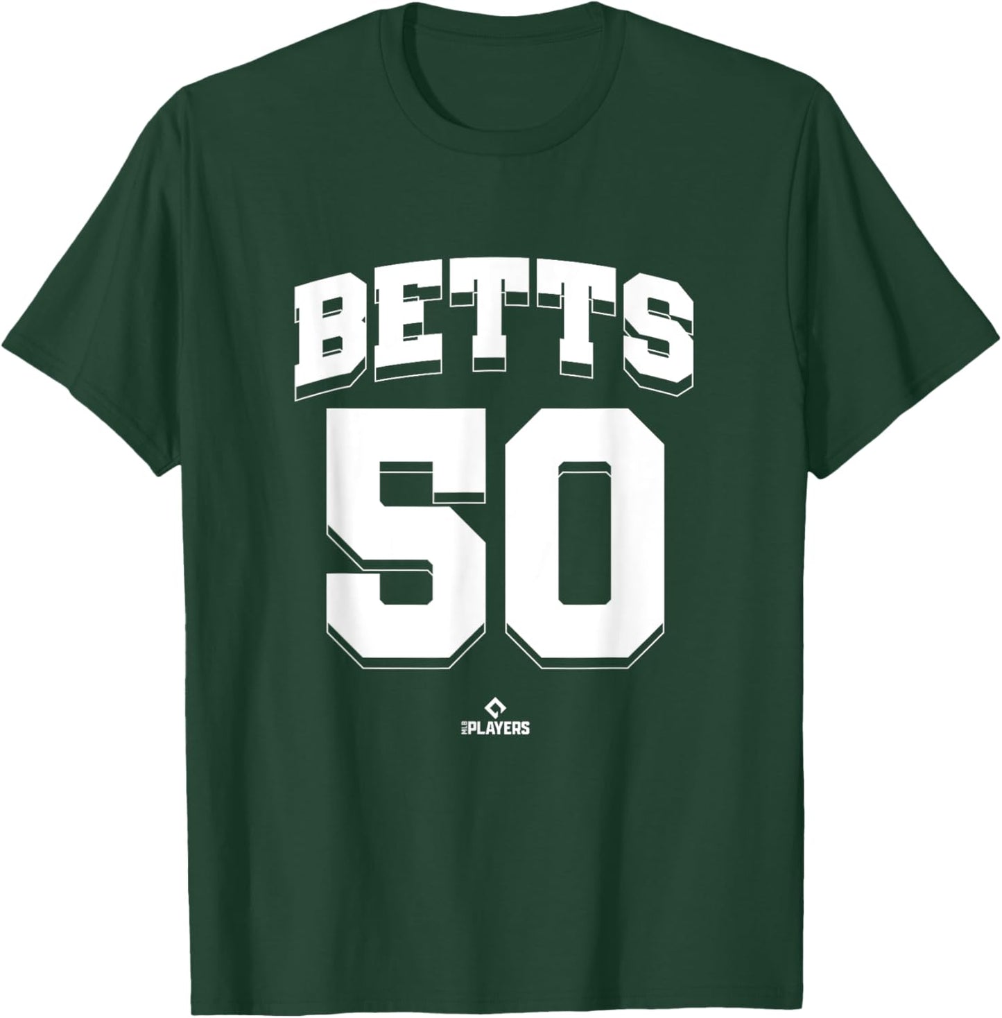 Mookie Betts 50 Los Angeles MLBPA T-Shirt - T-Shirt | Forest