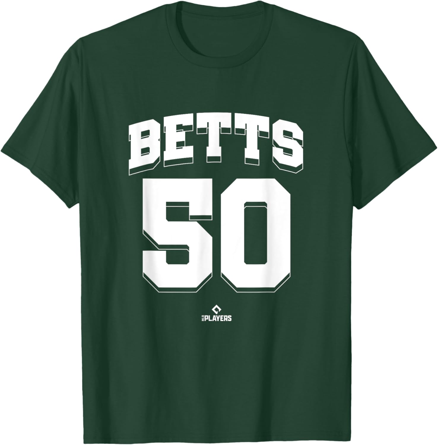 Mookie Betts 50 Los Angeles MLBPA T-Shirt - T-Shirt | Forest