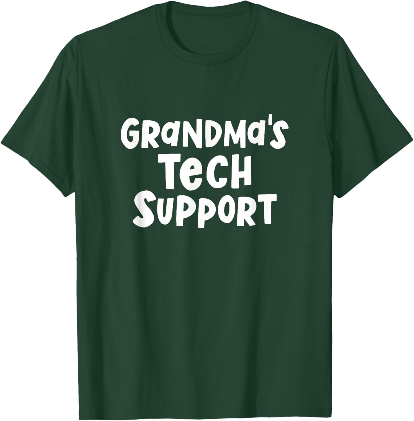 Funny Computing Grandma's Tech Support T-Shirt - T-Shirt | Forest
