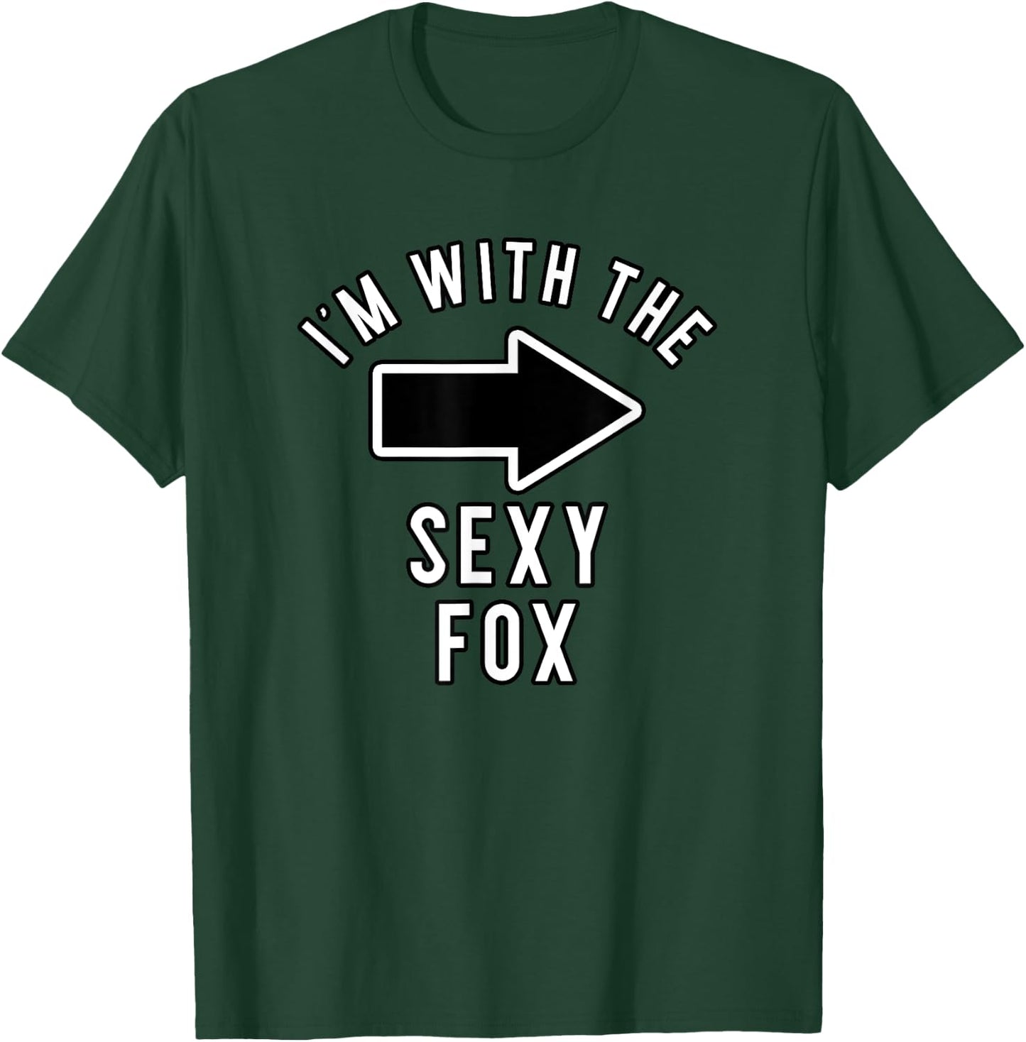Couples Halloween Costume Shirts I'm with The Sexy Fox T-Shirt - T-Shirt | Forest