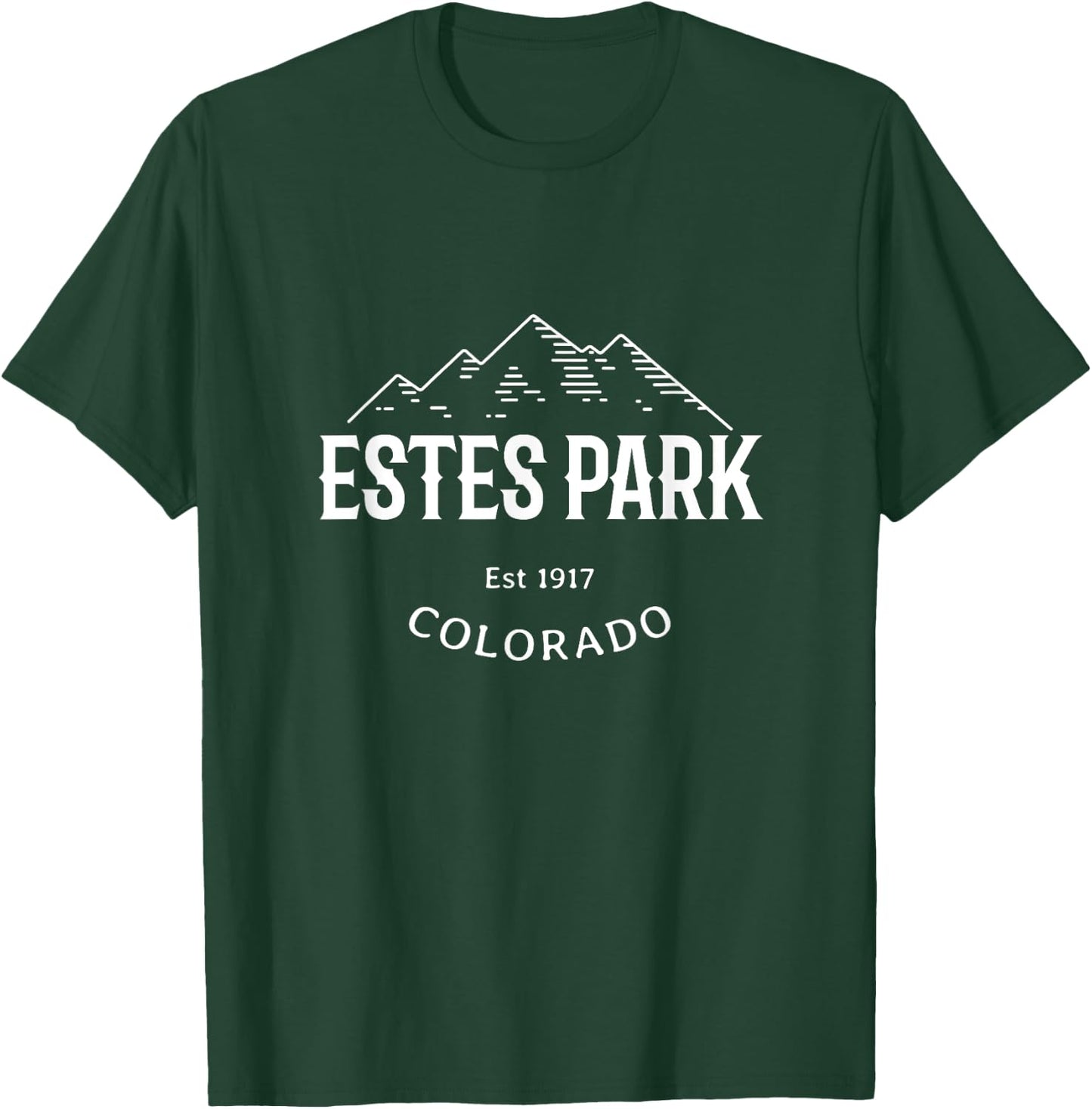 Original Estes Park Colorado Rocky Mountains Graphic Design T-Shirt - T-Shirt | Forest