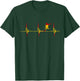 Spain Heartbeat EKG Pulse Spanish Soccer Player Espana T-Shirt - T-Shirt | Forest