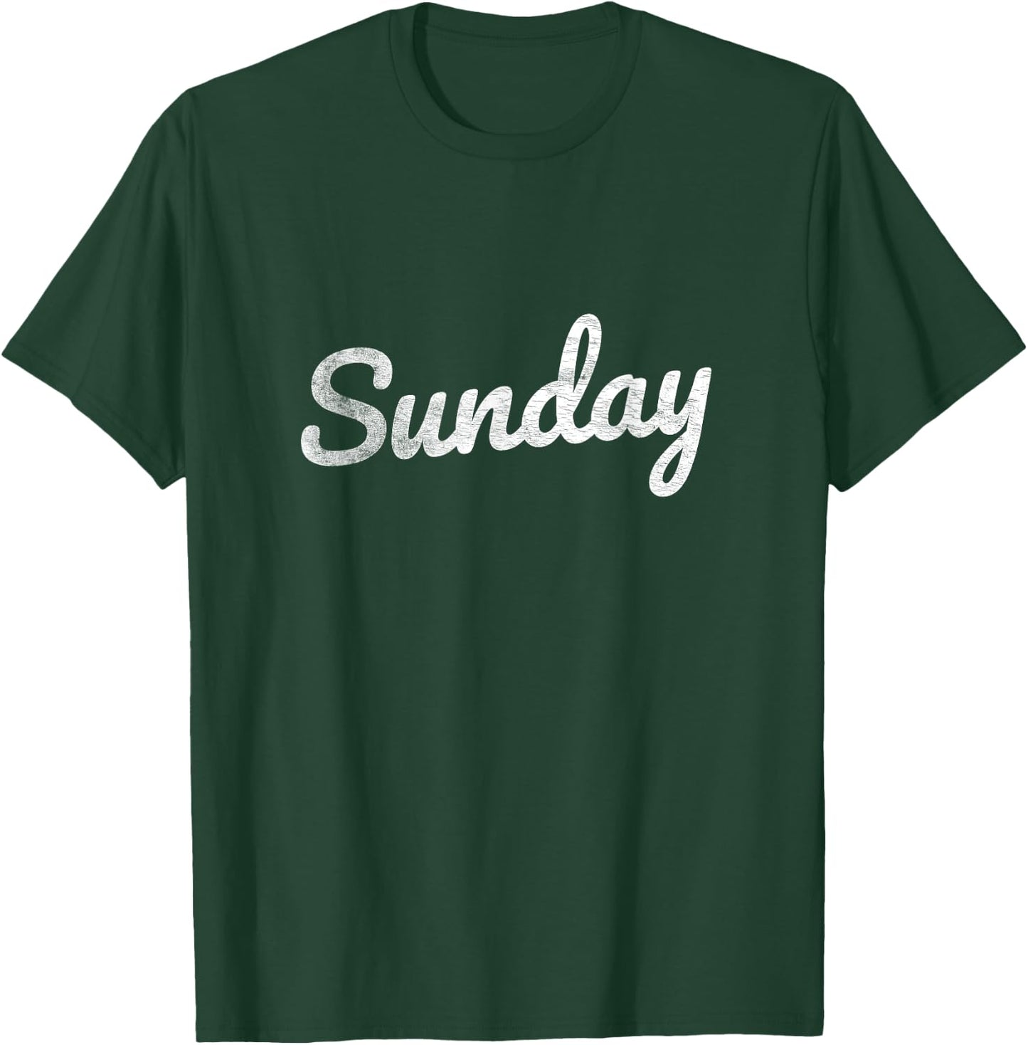 Sunday Fun Retro Days of the Week T-Shirt - T-Shirt | Forest