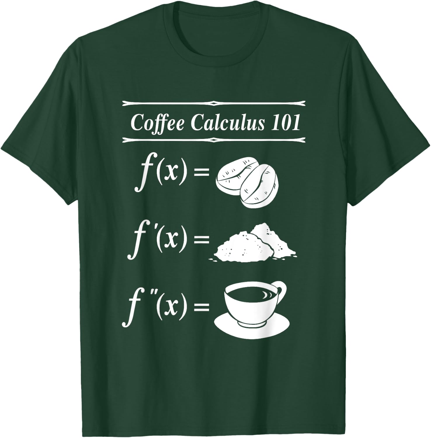 Math Coffee Calculus 101 Differential T-Shirt - T-Shirt | Forest