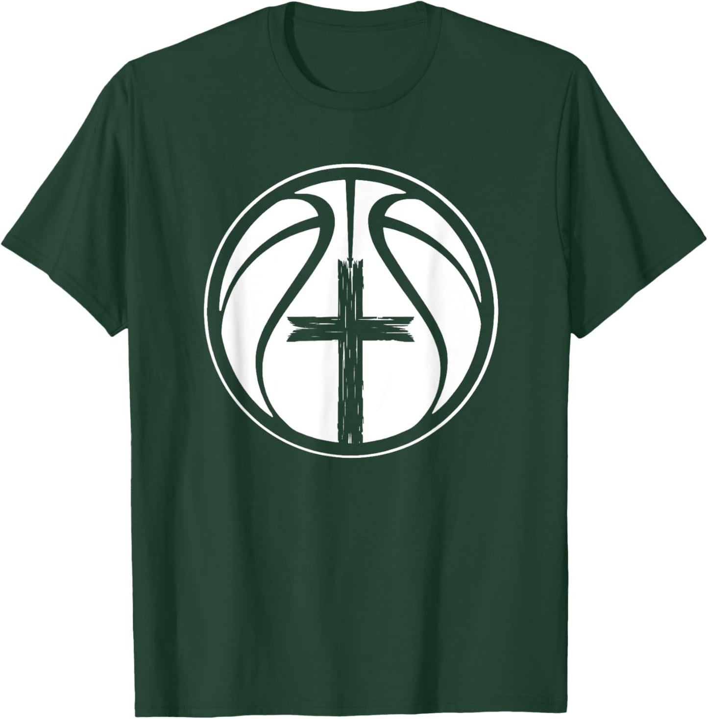 Christian Basketball Apparel Christian Basketball -Adults Black Small Short Sleeve T-Shirt - T-Shirt | Forest