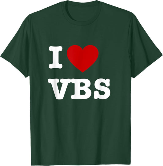VBS I love Vacation Bible School Christian VBS Church Jesus T-Shirt - T-Shirt | Forest