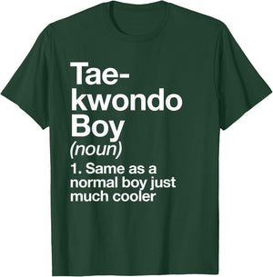 Taekwondo Boy Definition Funny Martial Arts Sports T-Shirt - T-Shirt | Forest