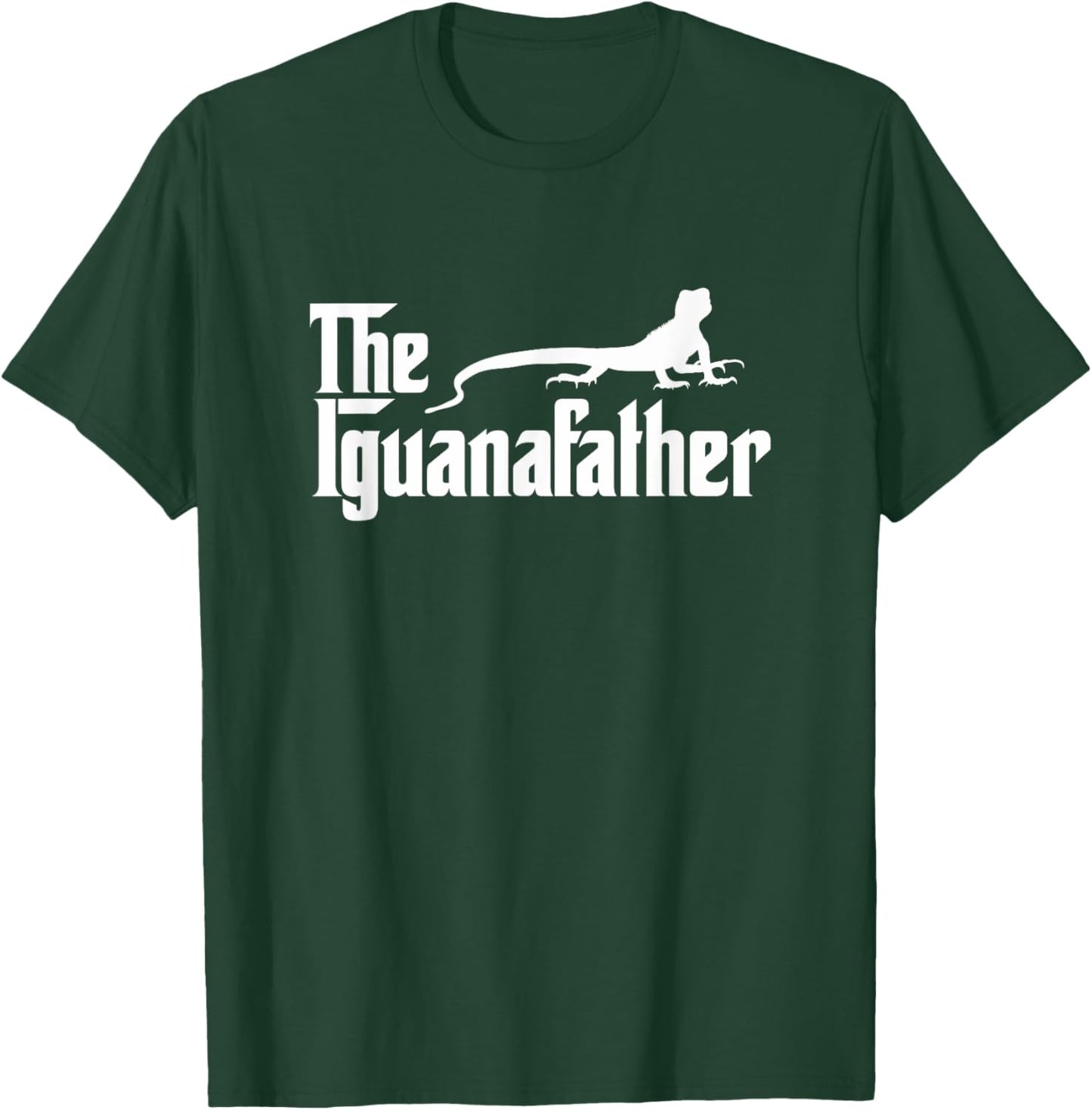Iguana Father Lizard | Iguana Dad Funny T-Shirt - T-Shirt | Forest