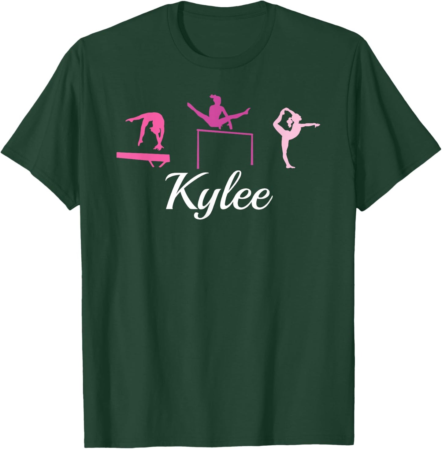 Kylee Name Gift Personalized Gymnastics T-Shirt - T-Shirt | Forest