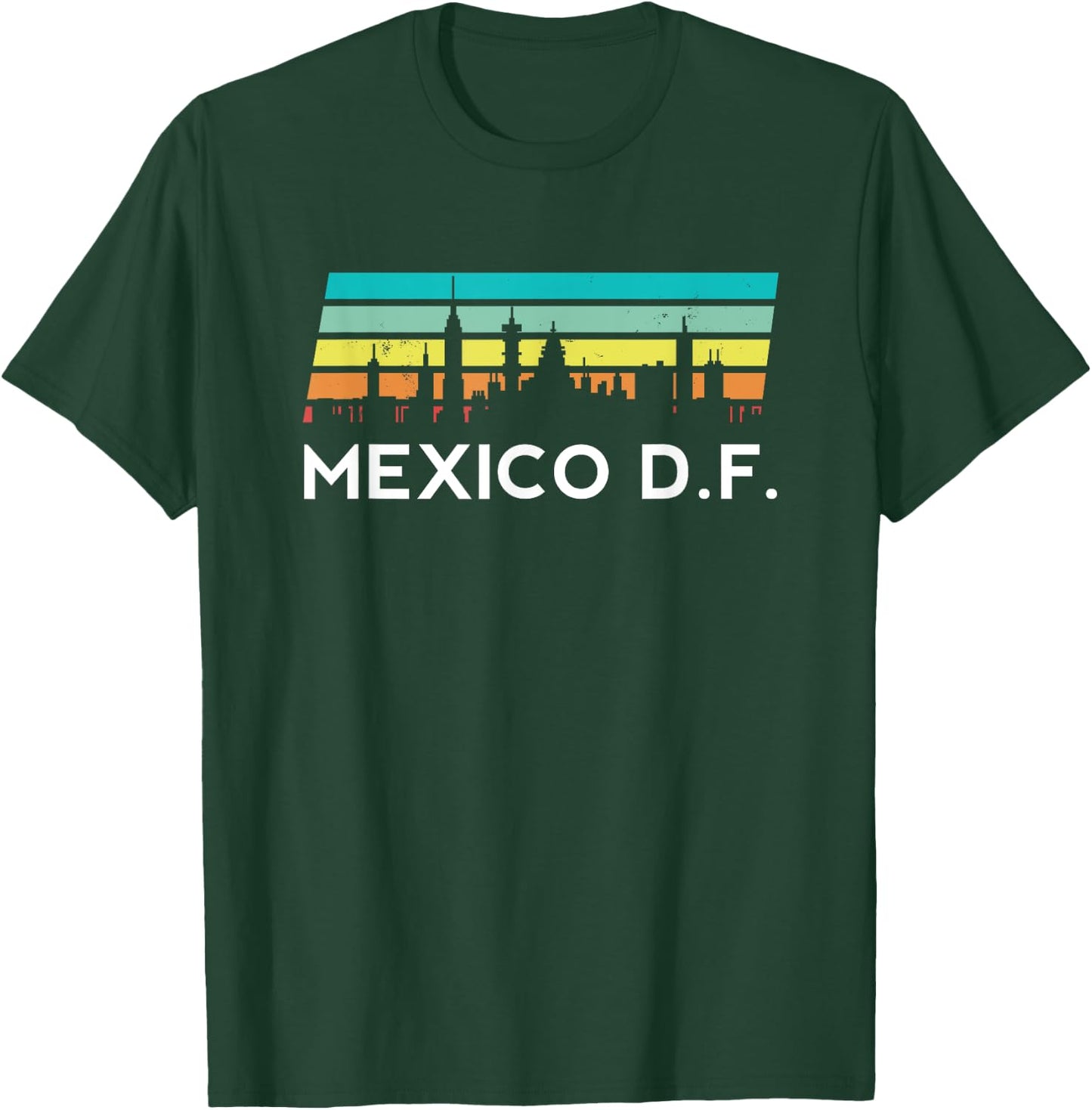 Mexico DF Retro Mexican Peso Ciudad Districto Federal Guey T-Shirt - T-Shirt | Forest