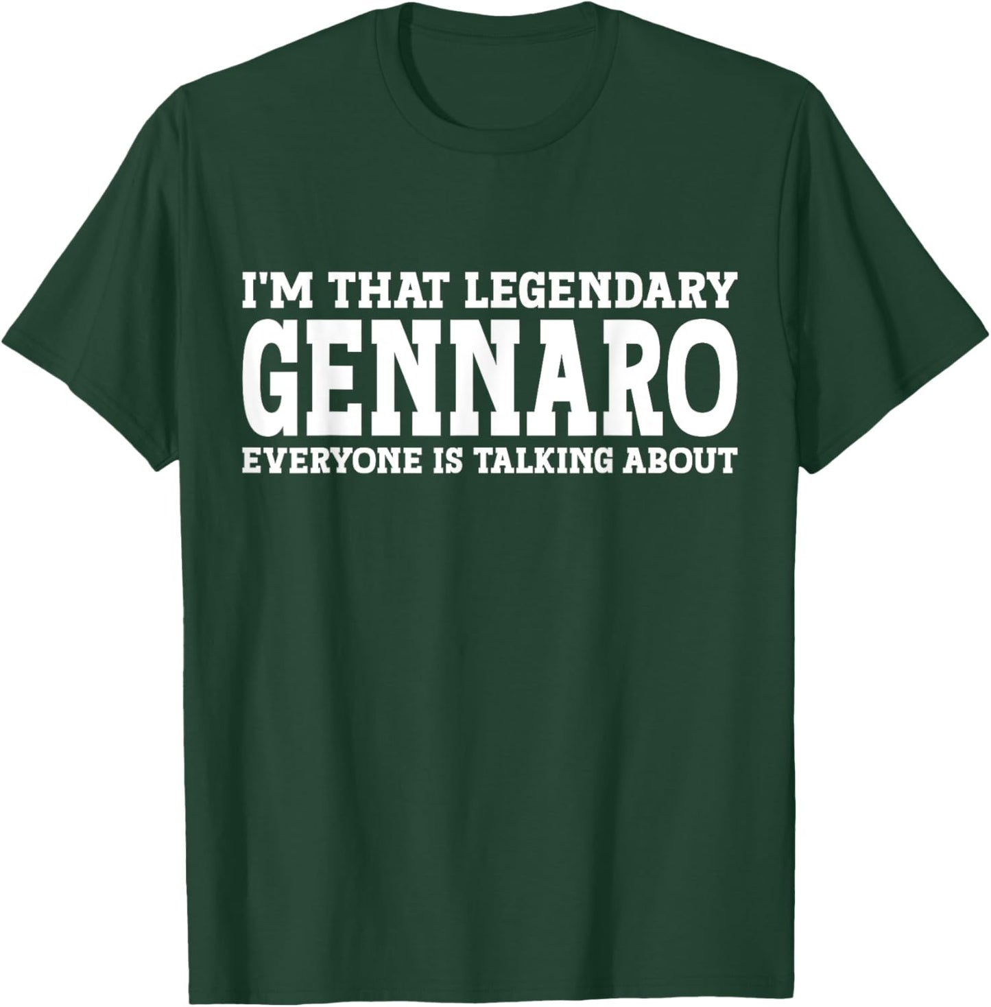 Gennaro Personal Name First Name Funny Gennaro T-Shirt - T-Shirt | Forest