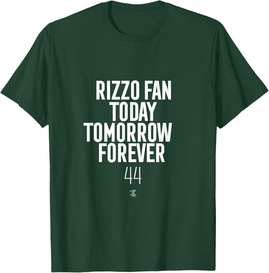 Anthony Rizzo Today Tomorrow Forever Gameday T-Shirt - T-Shirt | Forest