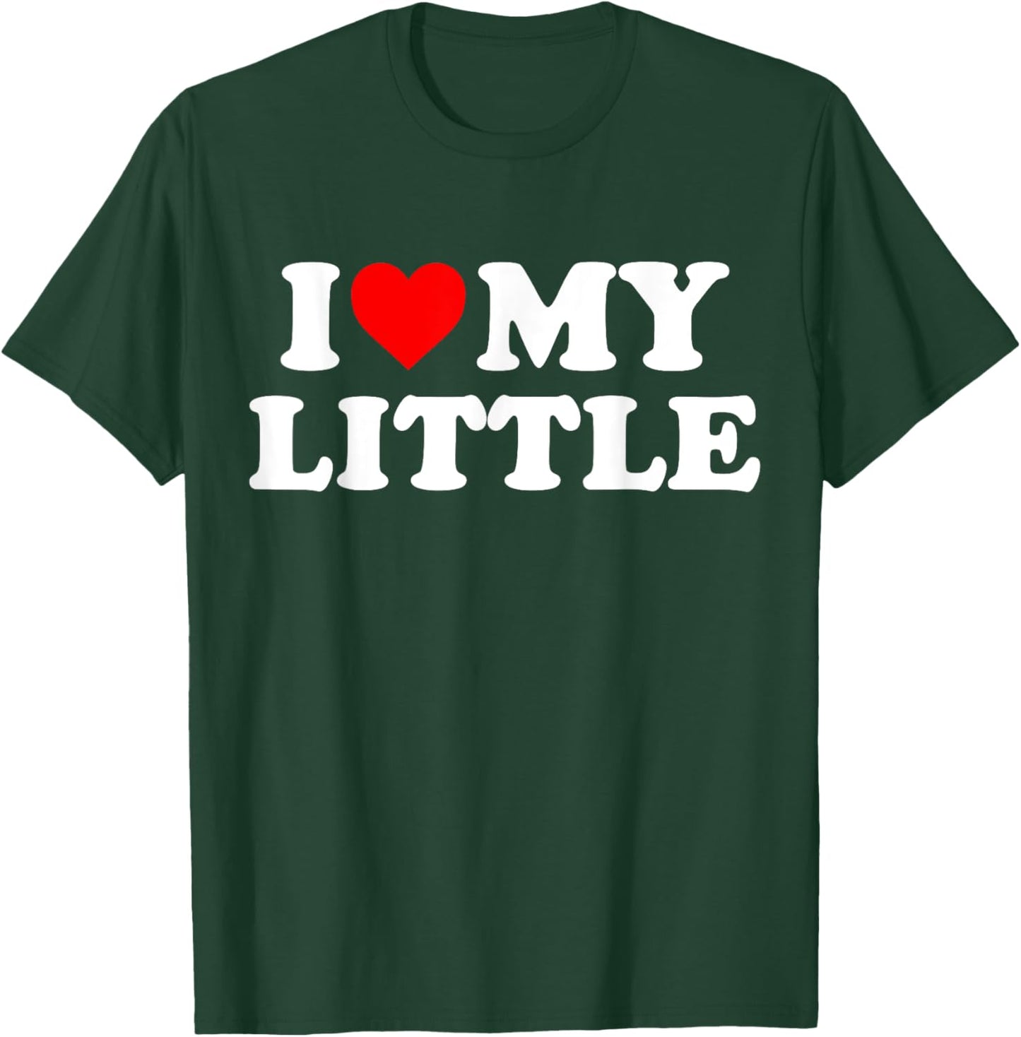 I Heart My Little Love Matching Little Big Sorority Funny T-Shirt - T-Shirt | Forest