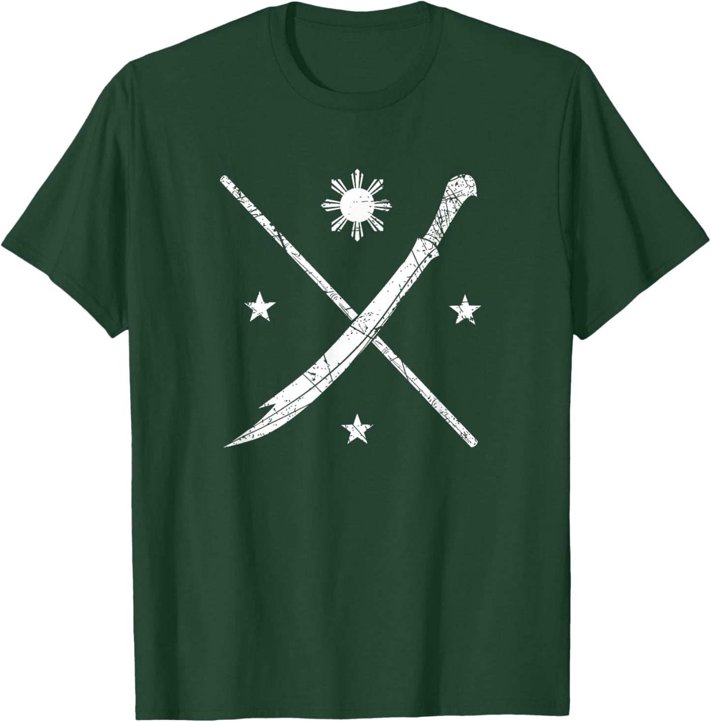Philippines Proud Martial Arts Kali Eskrima Arnis Fighter T-Shirt - T-Shirt | Forest
