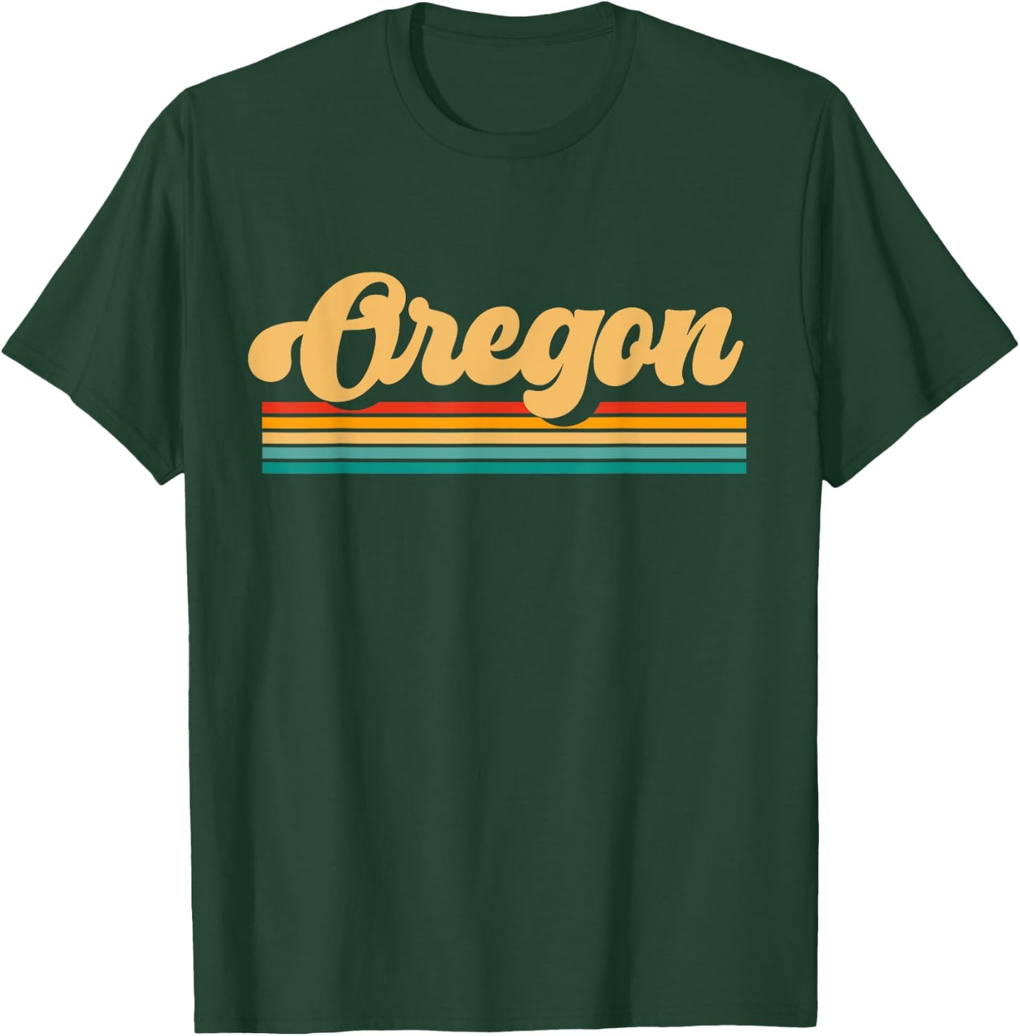 Retro State of Oregon T-Shirt - T-Shirt | Forest