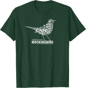 Operation Mockingbird Media Word Cloud T-Shirt - T-Shirt | Forest