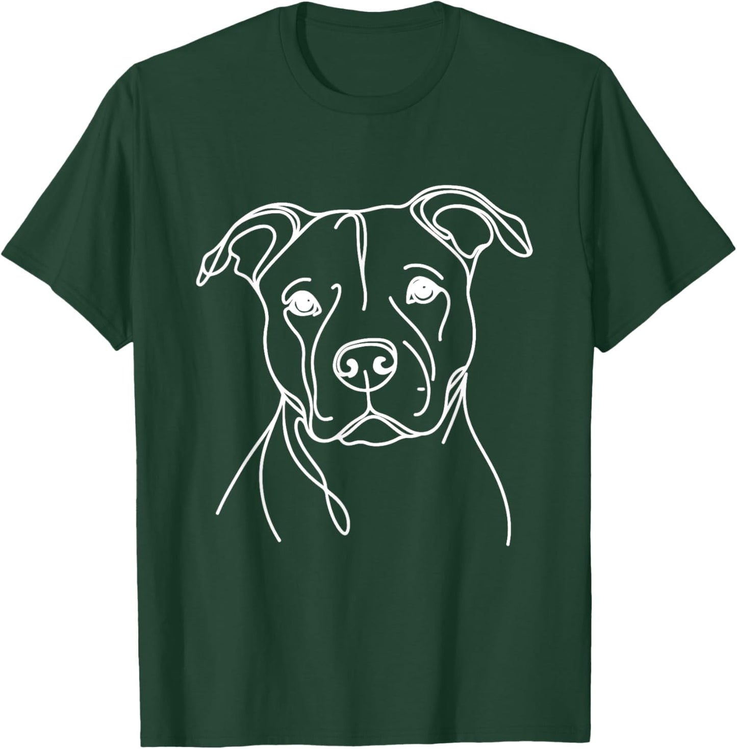 Line Art Dad Mom Dog - Pitbull Women T-Shirt - T-Shirt | Forest