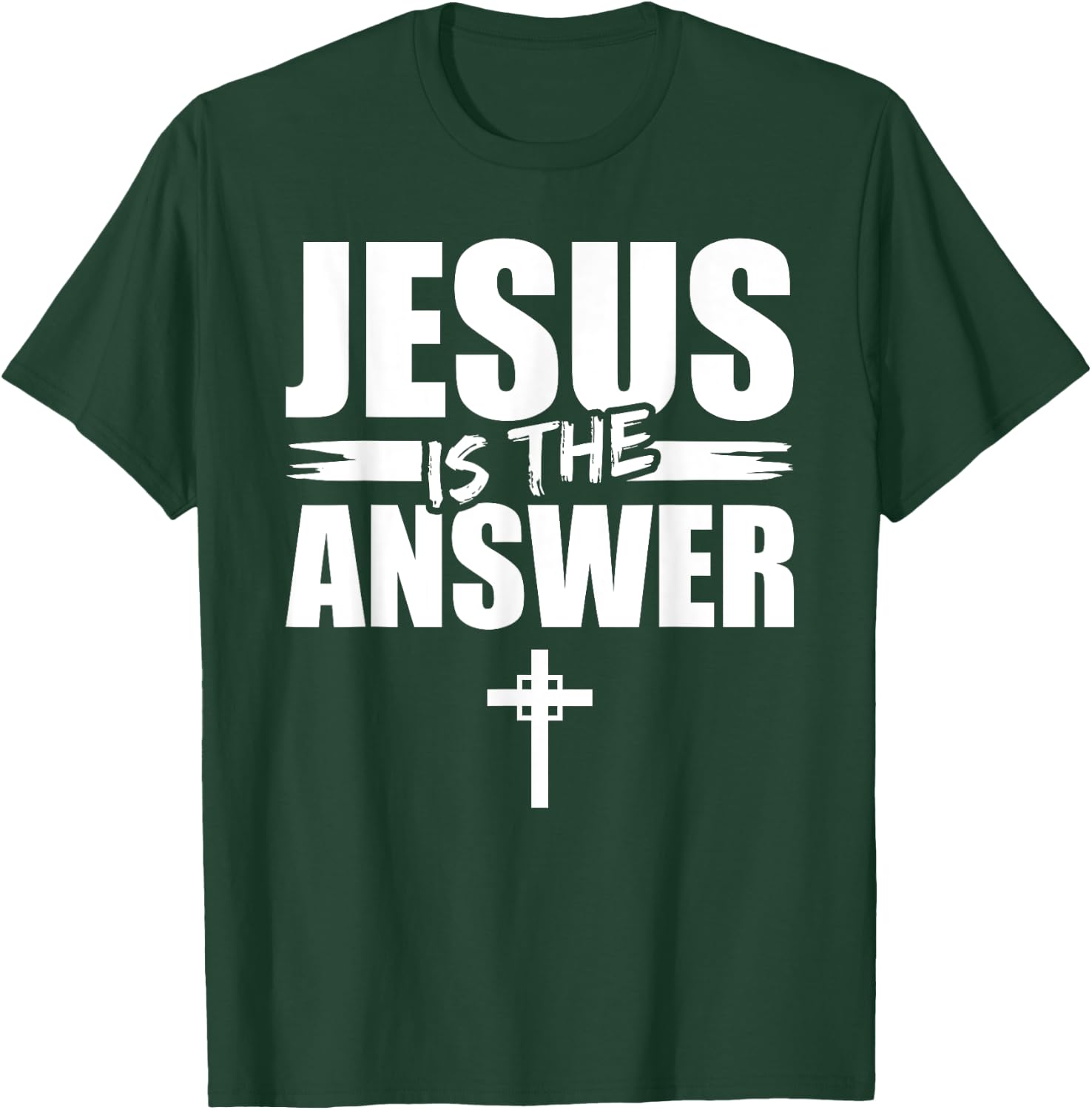Jesus Is The Answer Jesus T-Shirt - T-Shirt | Forest