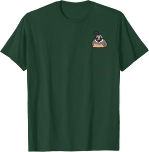 Common Quail In A Pocket Cute Pocket Quail T-Shirt - T-Shirt | Forest