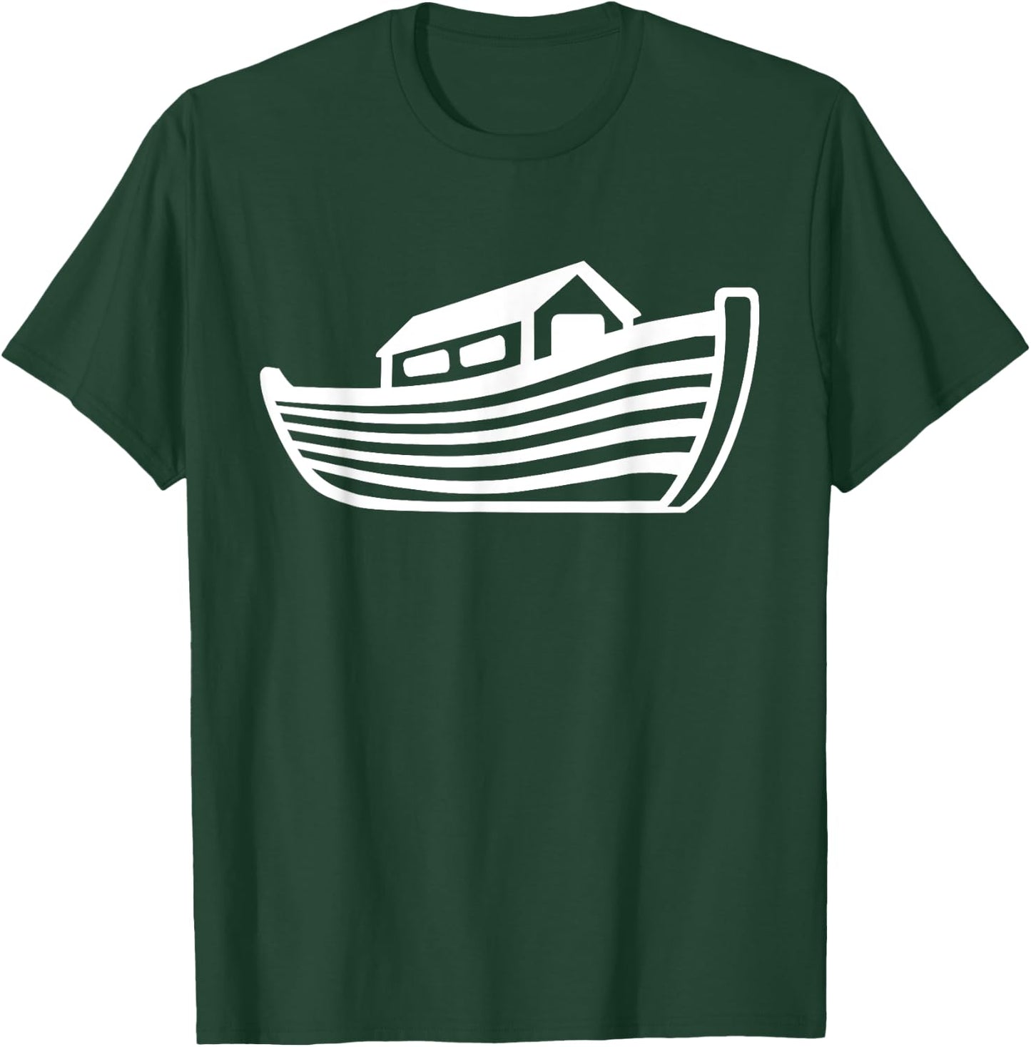 Noah's Ark Gifts Noah's Ark - Men's Adult - Black - Small - Short Sleeve - Boat Neck - Classic Fit - Modern - Animal Theme - Birthday Occasion T-Shirt - T-Shirt | Forest