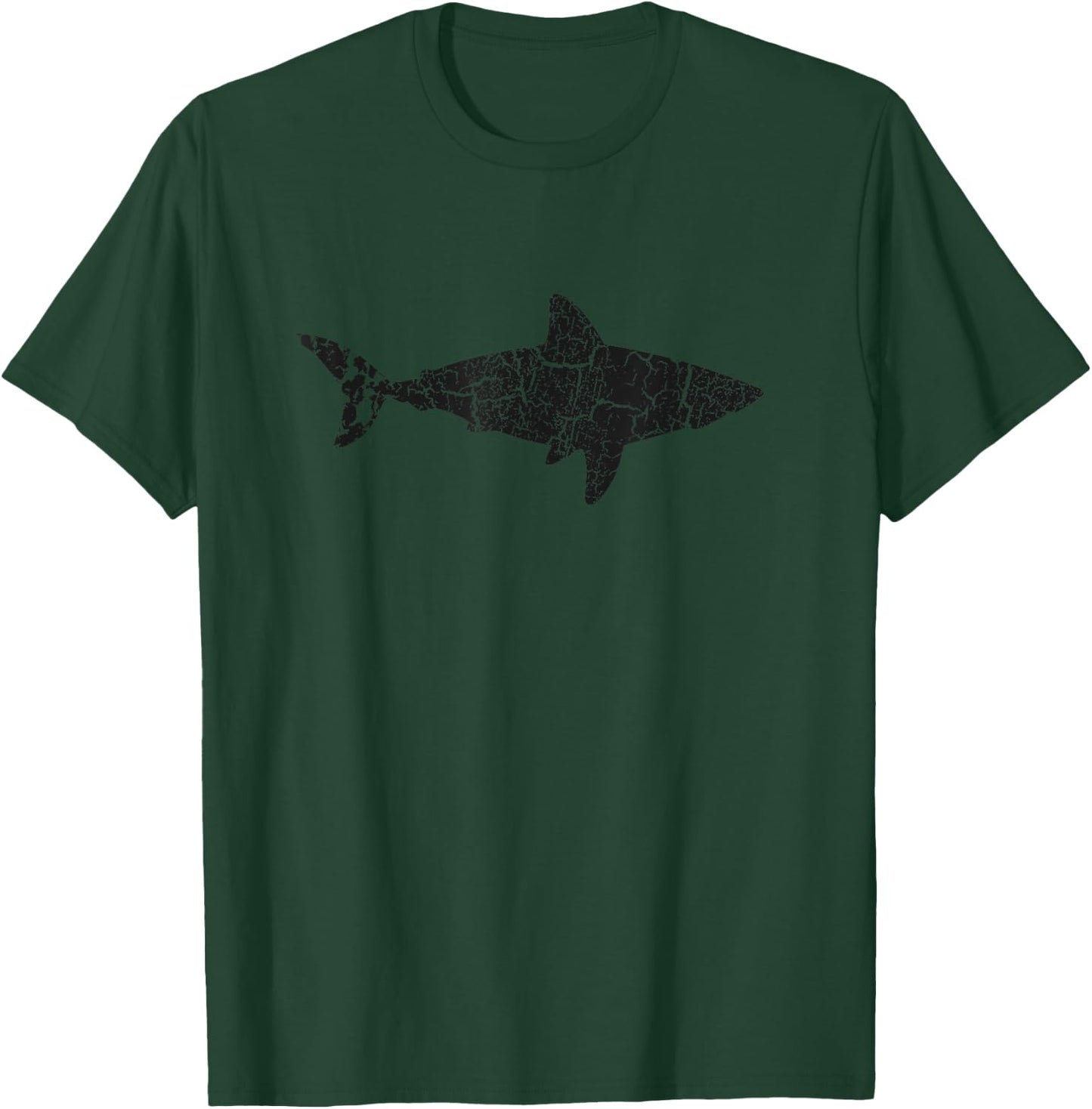 Bull Shark Distressed Print - Vintage Bull Shark T-Shirt - T-Shirt | Forest
