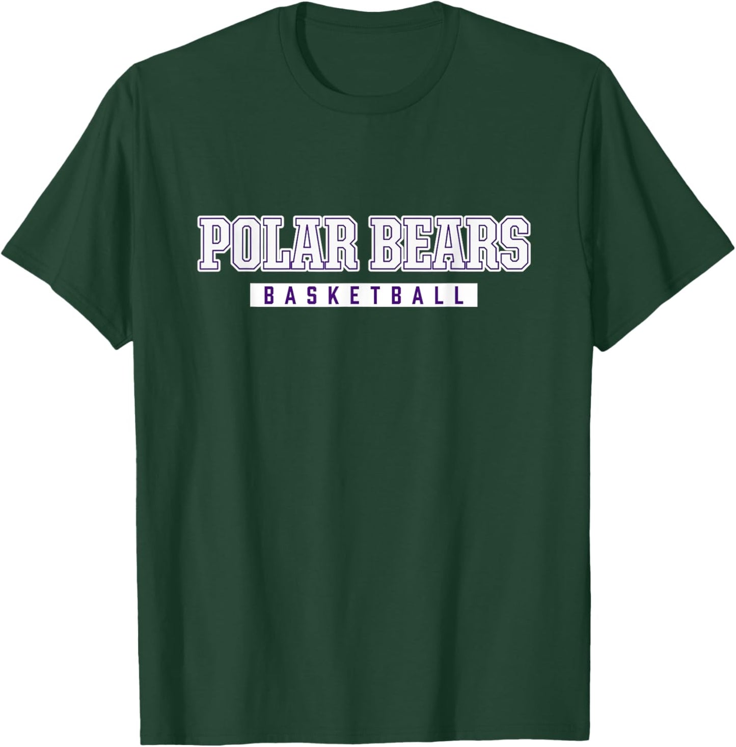 Polar Bears Basketball Northern High School T-Shirt - T-Shirt | Forest