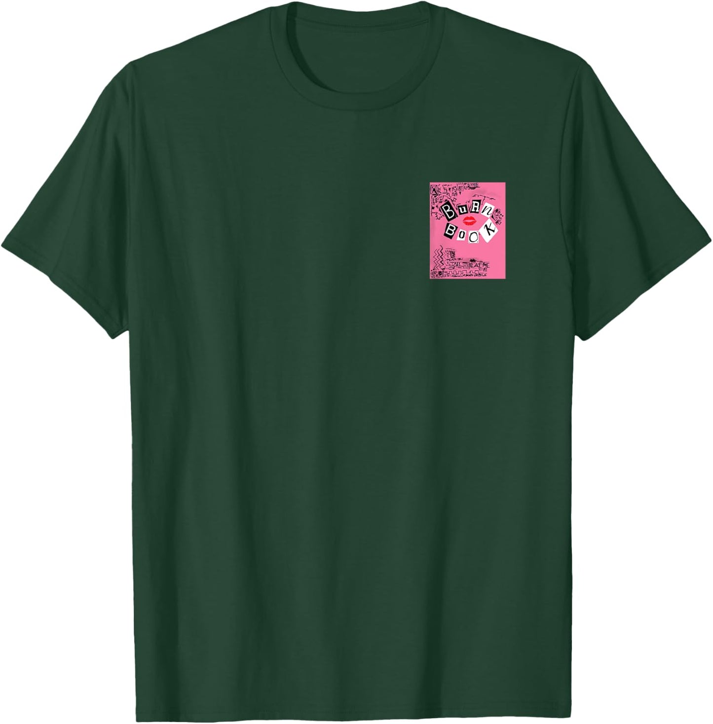 Mean Girls Front and Back Burn Book with the Plastics Movie T-Shirt - T-Shirt | Forest