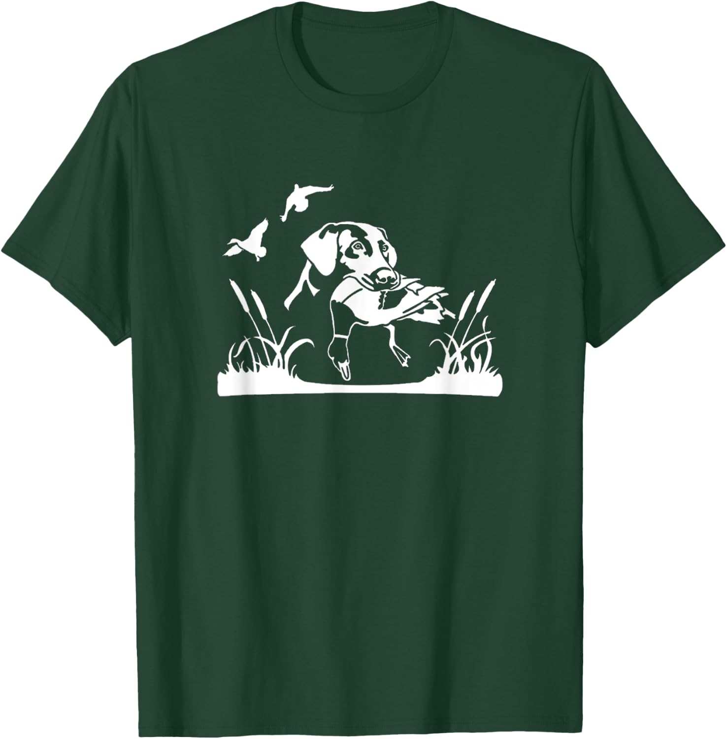 Bird Dog Duck Hunting Willow In The Marsh Hunter T-Shirt - T-Shirt | Forest