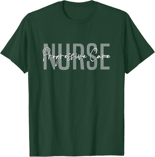 Vintage Progressive Care Nurse Progressive Care Unit Nursing T-Shirt - T-Shirt | Forest