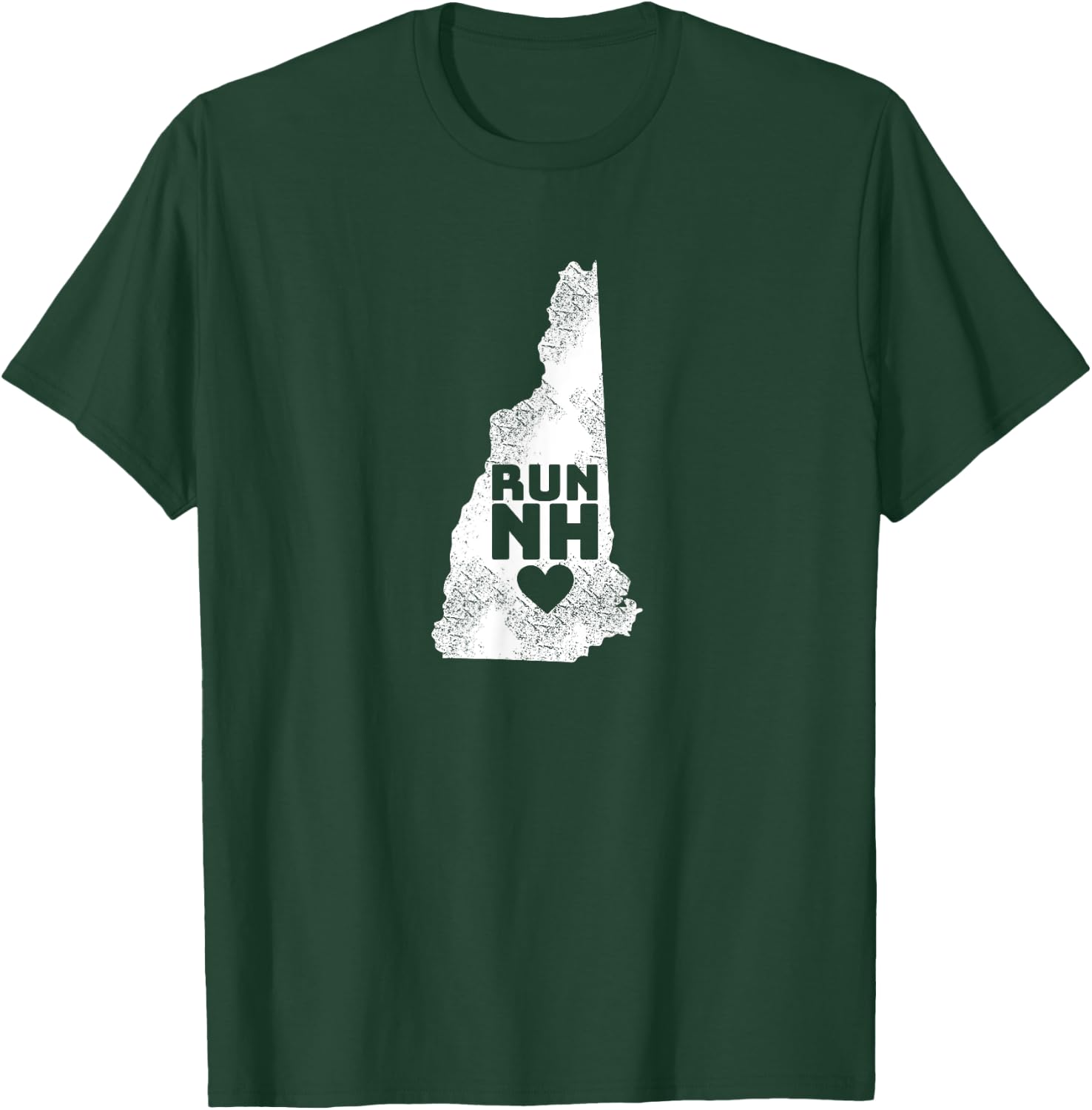 Run NH Love New Hampshire T-Shirt - T-Shirt | Forest