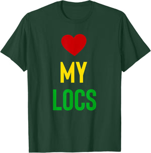 Love My Locs Natural Hair T-Shirt - T-Shirt | Forest