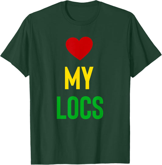 Love My Locs Natural Hair T-Shirt - T-Shirt | Forest
