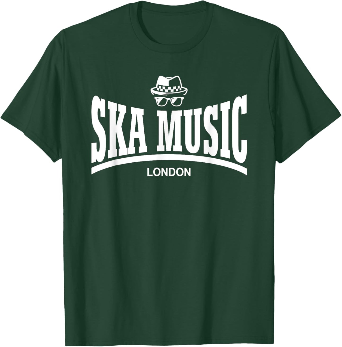 SKA MUSIC - White Letters , Black, S T-Shirt - T-Shirt | Forest