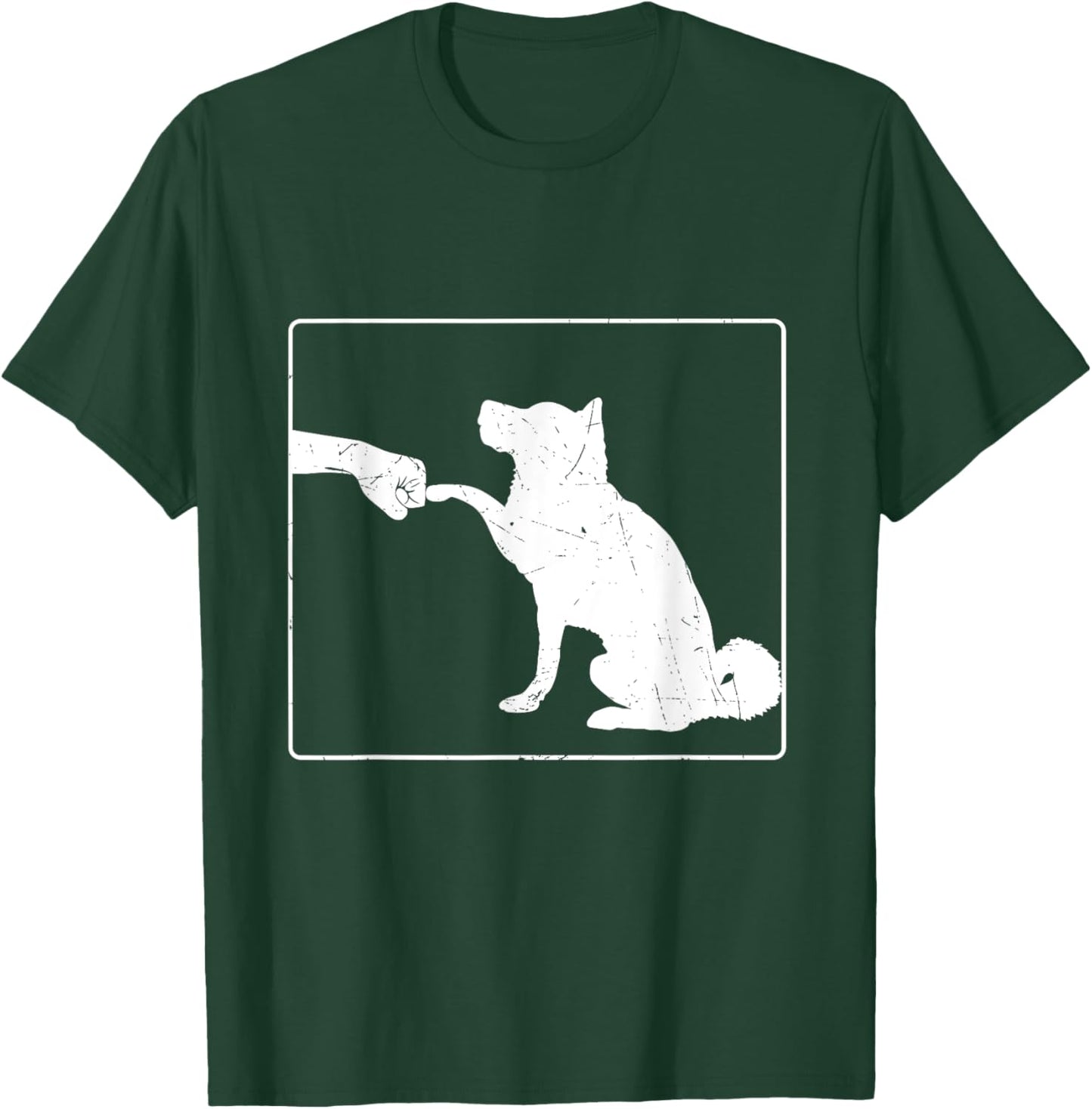 Dog Fist Bump Best Friend Dog Lover Women Girls Kids T-Shirt - T-Shirt | Forest