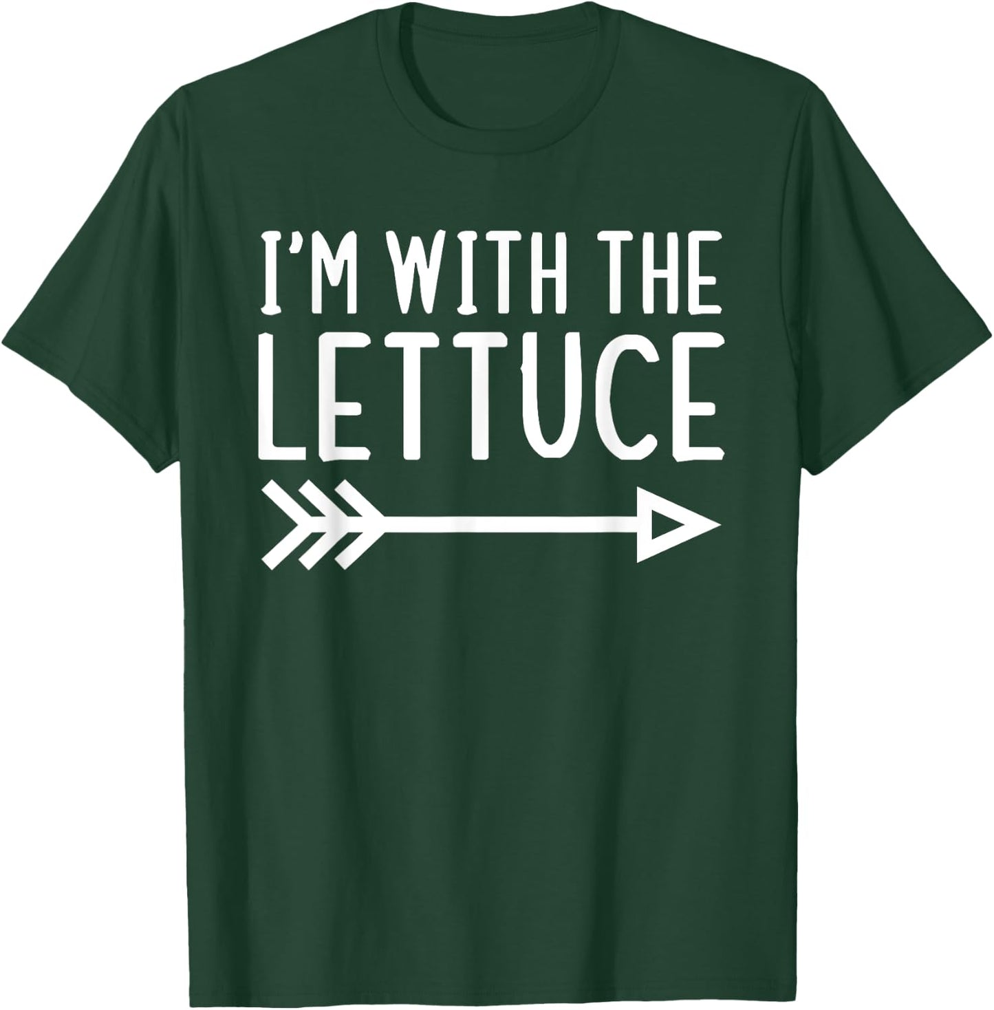 I'm With The Lettuce Funny Matching Halloween Couple Costume T-Shirt - T-Shirt | Forest