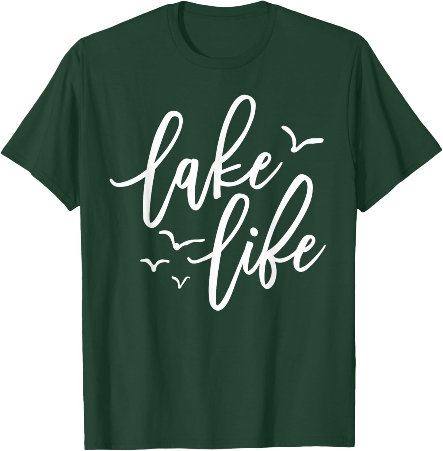 Lake Life Vibes Vacation Mode Kids Lake T-Shirt - T-Shirt | Forest