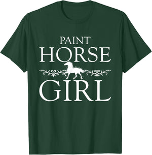 Paint Horse Girl Horse Lover Gifts Girls Women T-Shirt - T-Shirt | Forest