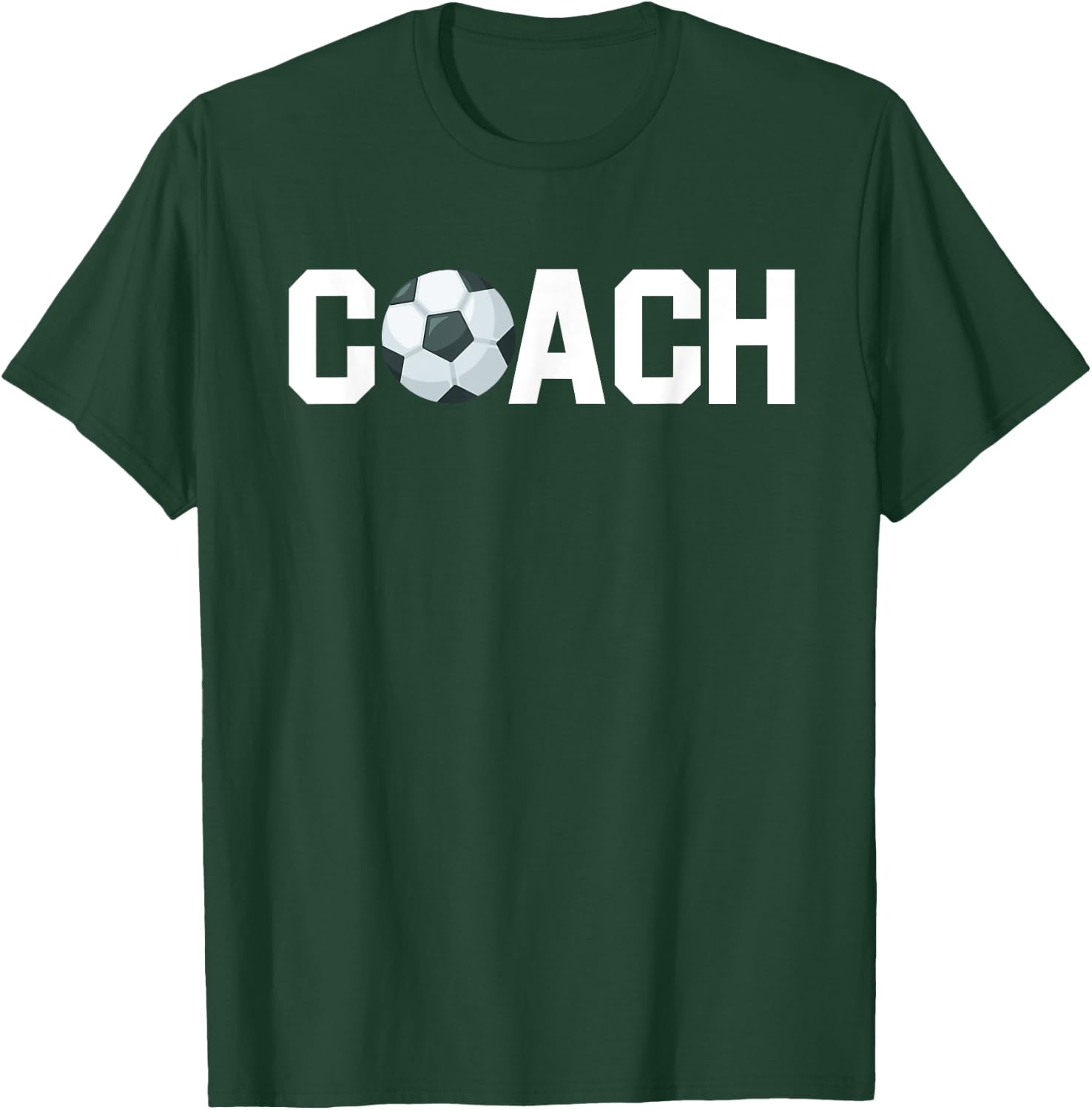 Soccer Coach Funny Football Trainer Baller Field Game Outfit T-Shirt - T-Shirt | Forest