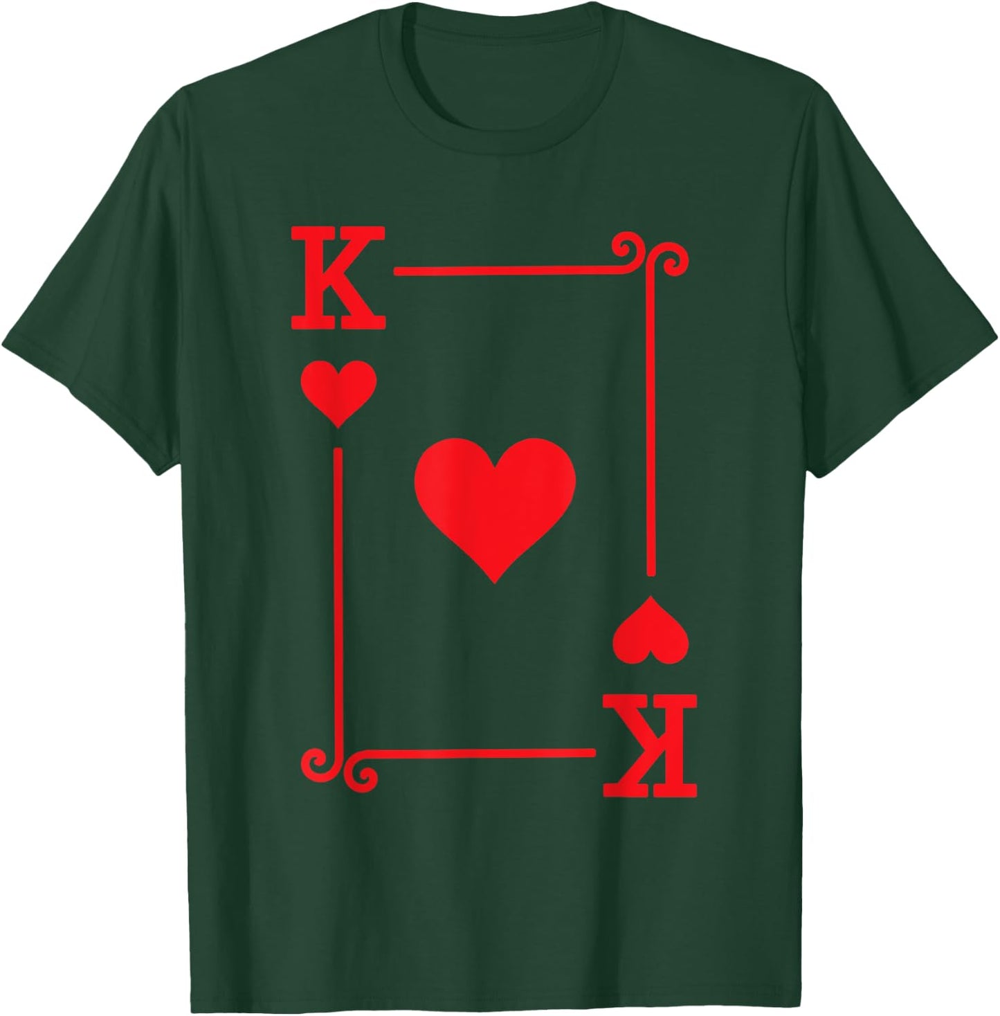 King Hearts Card Costume - Playing Cards - King Hearts T-Shirt - T-Shirt | Forest
